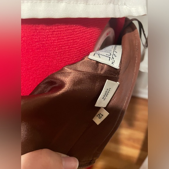 Vintage Chocolate Brown Leather Mini Skirt By Renaissance - Picture 8 of 12